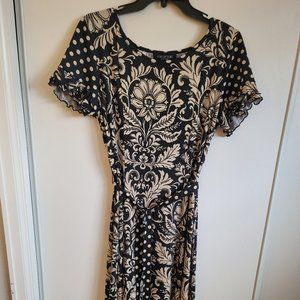 Ladies Dress Black And Brown